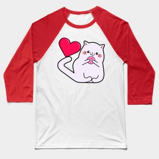 Kawaii style, mouse lovers, Valentine's Day, cute kawaii mice and cats . Baseball T-Shirt